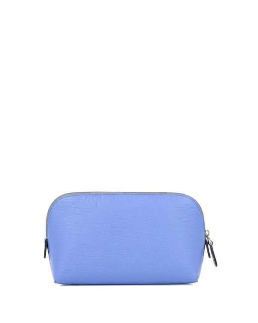 Bally Blue Wrap Zipper Wallet