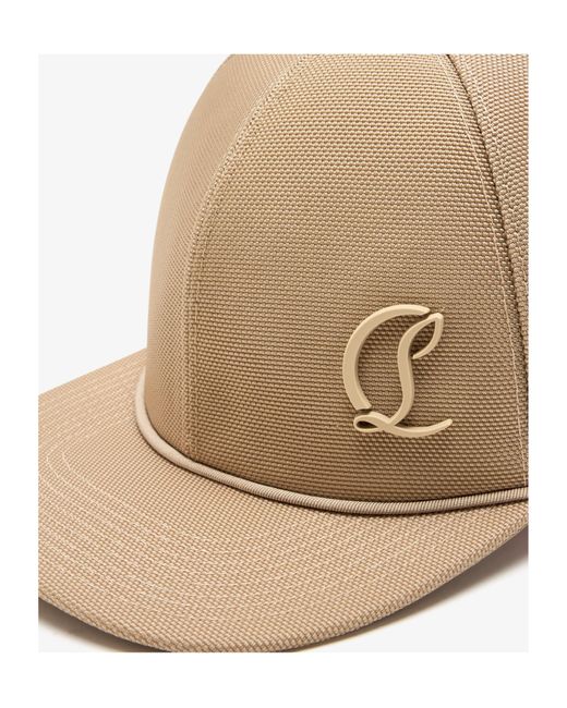 Christian Louboutin Natural Logo Plaque Baseball Cap for men