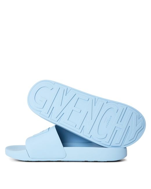 Givenchy Blue Simple Slippers for men