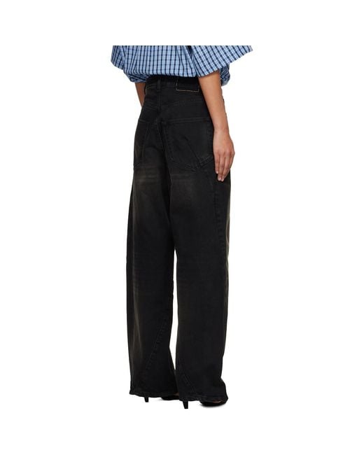 Vetements Black Spiral Jeans for men