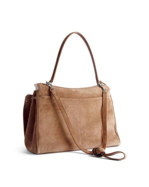 Balenciaga Brown Rodeo Medium Handbag