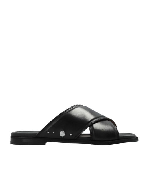 Maison Margiela Black Tabi Cross-Over Slides for men