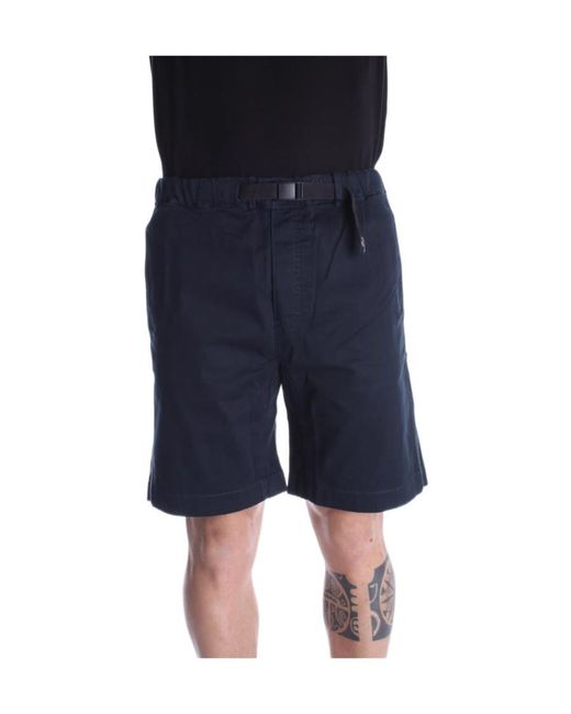 Woolrich Black Belted-Waist Bermuda Shorts for men