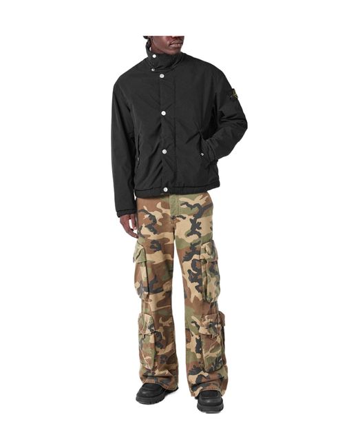 Stone Island Black Solid Jacket for men