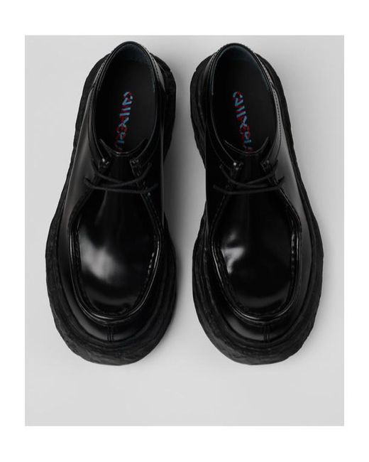 Camper Black Round Head Loafer Shoes for men