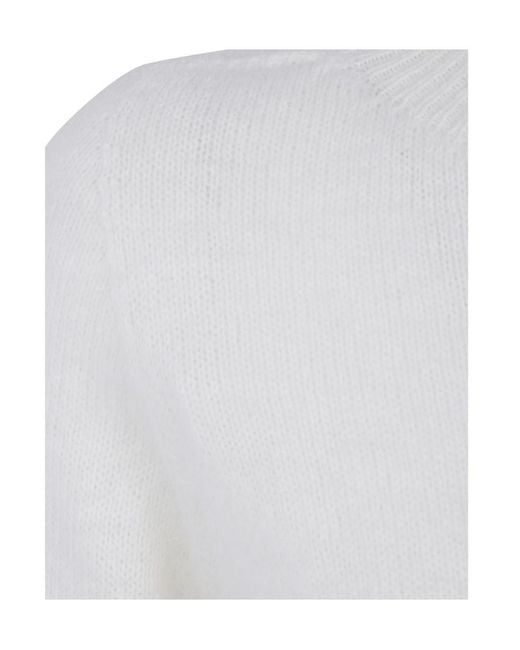 Nuur White Long-Sleeved Sweater