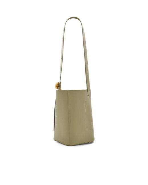 Loewe Green Medium Pebble Bucket