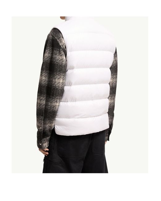 Moncler White Tibb Down Vest for men