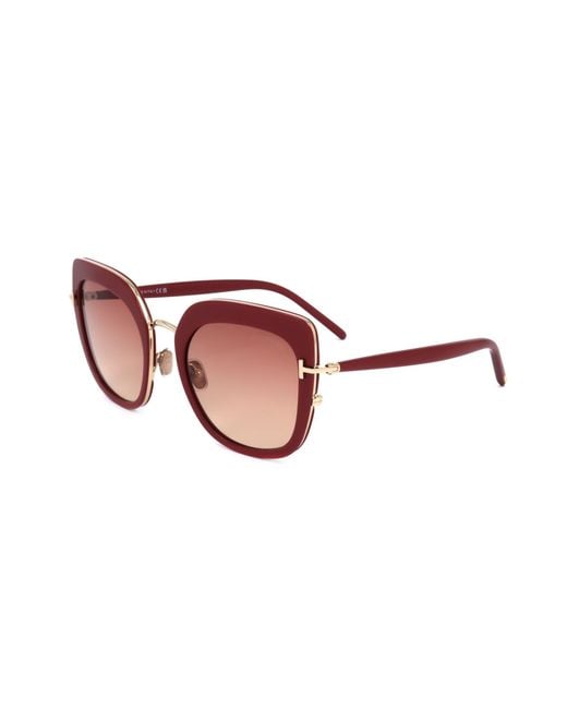 Tom Ford Pink Oversized Tinted Sunglasses