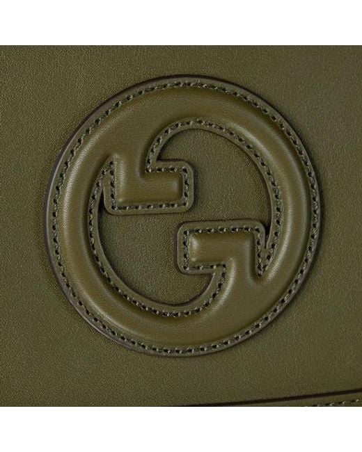 Gucci Green Blondie Small Top Handle Bag