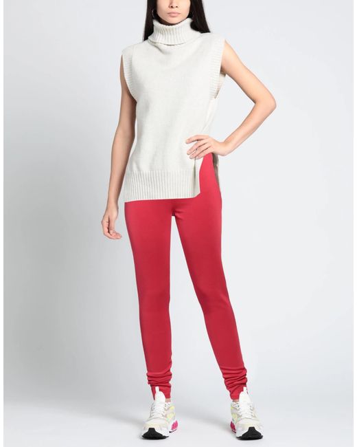 Saint Laurent Red Simple Solid Color Casual Pants
