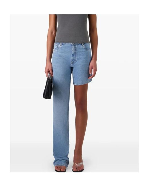 Coperni Blue Asymmetrical Jeans With One Leg
