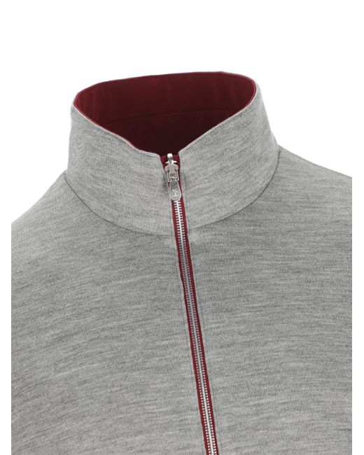 Brunello Cucinelli Crest Embroidered Reversible Jacket for men