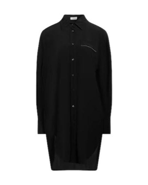 Brunello Cucinelli Black Silk Shirts Blouses