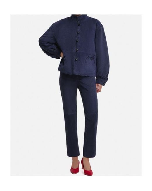 Blazé Milano Blue Blazé Milano Viva Campin Buttoned Jacket