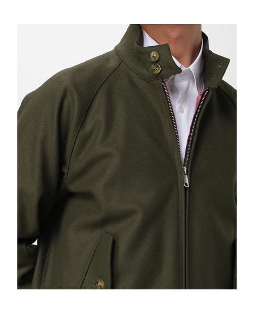 Baracuta Green High-Neck Jacket for men