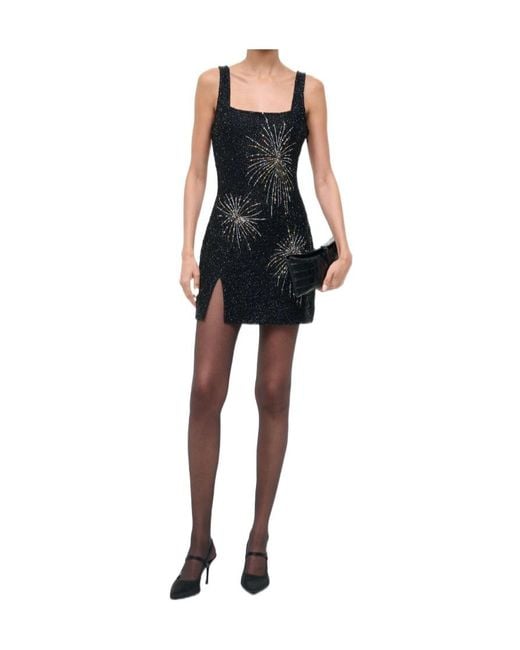 Staud Black Le Sable Firework Dress