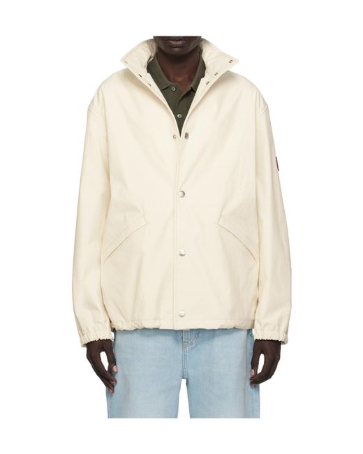 Bally White Stand Collar Jacket for men