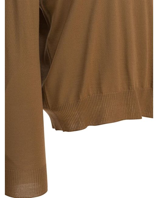 McQueen Brown Skull Pattern Sweater for men
