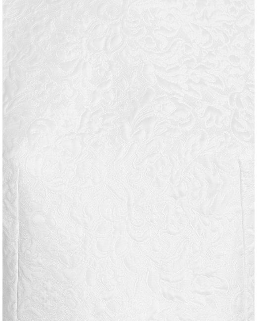 Dolce & Gabbana White Floral Jacquard Mini Dress