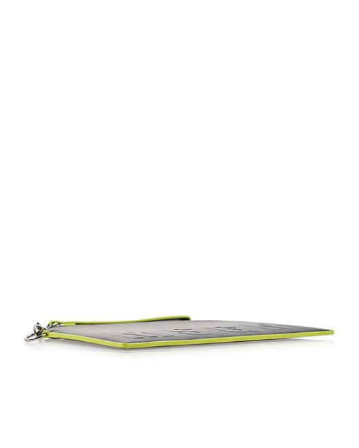 MSGM Black Zippered Clutch