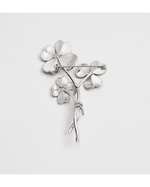 Dior Green Trèfle Brooch for men