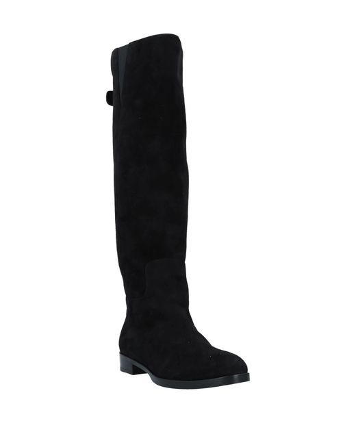 Dolce & Gabbana Black Solid Color Over-The-Knee Boots