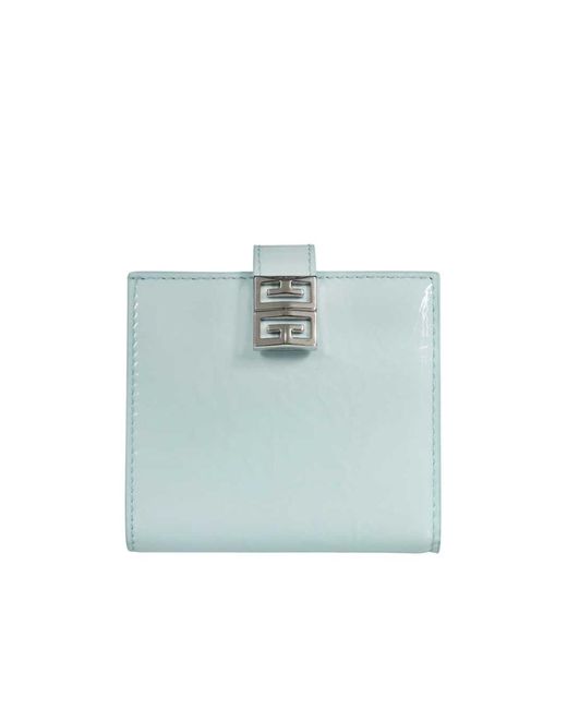 Givenchy Blue Logo Double-Folded Wallet