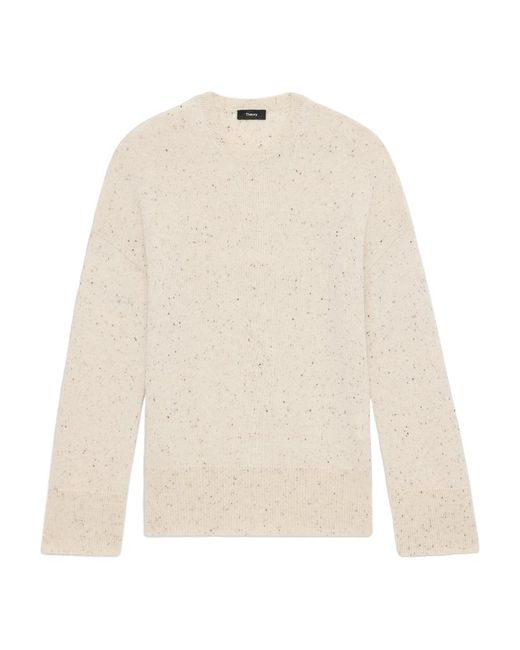 Theory White Karenia Mélange-Effect Jumper