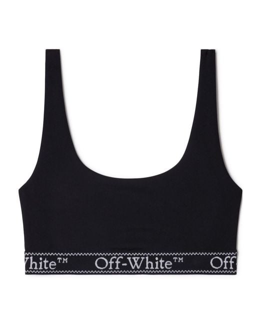 Off-White c/o Virgil Abloh Black Straight Hem Cropped Top