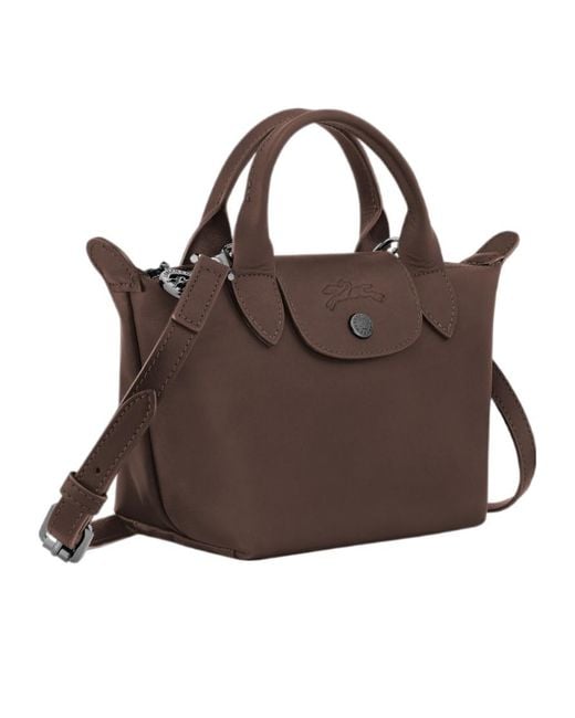 Longchamp Brown Le Pliage Xtra Xs Top Handle Bag
