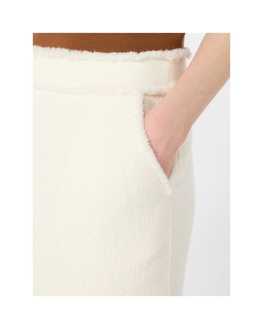 Max Mara Natural Back-Slit Skirt