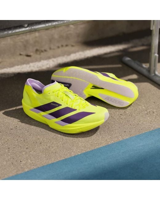 Adidas Yellow Adizero Takumi Sen 11 Sneakers for men