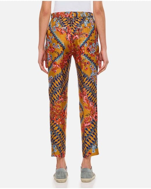 Alberto Biani Orange Belt Loops Slacks