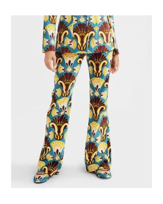 LaDoubleJ Yellow Saturday Night Velvet Trousers