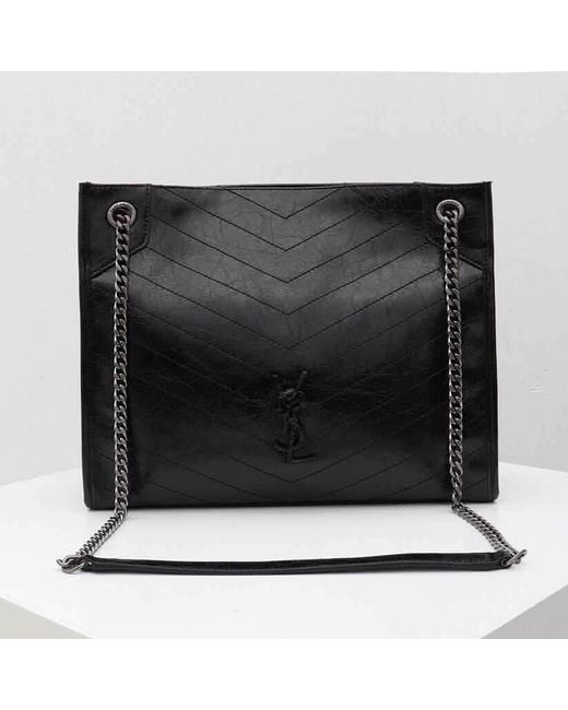 Saint Laurent Black Niki Large Shopping