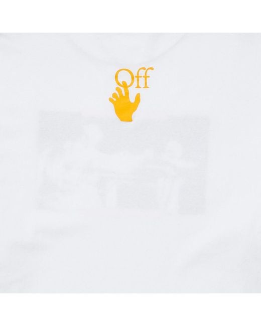Off-White c/o Virgil Abloh White Caravaggio Painting Crewneck T-Shirt for men