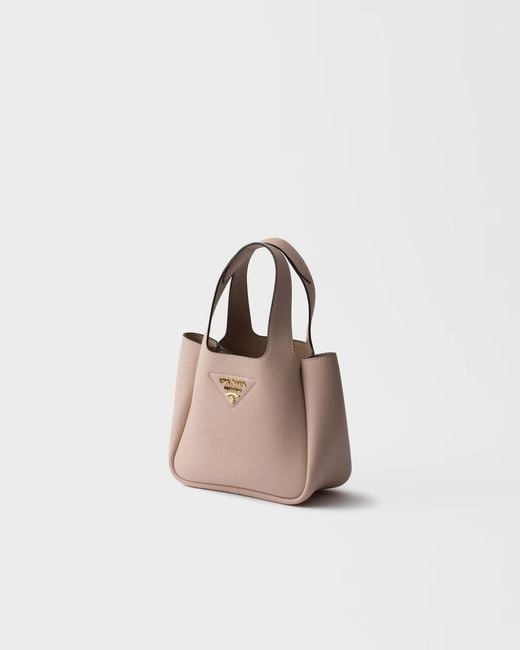 Prada Natural Liaison Mini Leather Handbag
