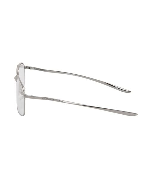 Balenciaga White Eyewear Aviator Frame Sunglasses for men