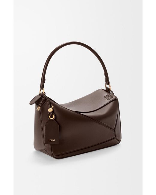 Loewe Brown Medium Featherlight Puzzle Bag