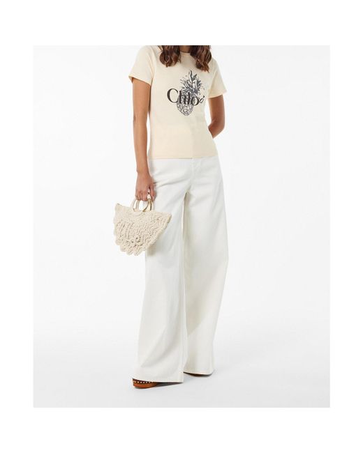 Chloé Brown Jeansnette Platform Mules
