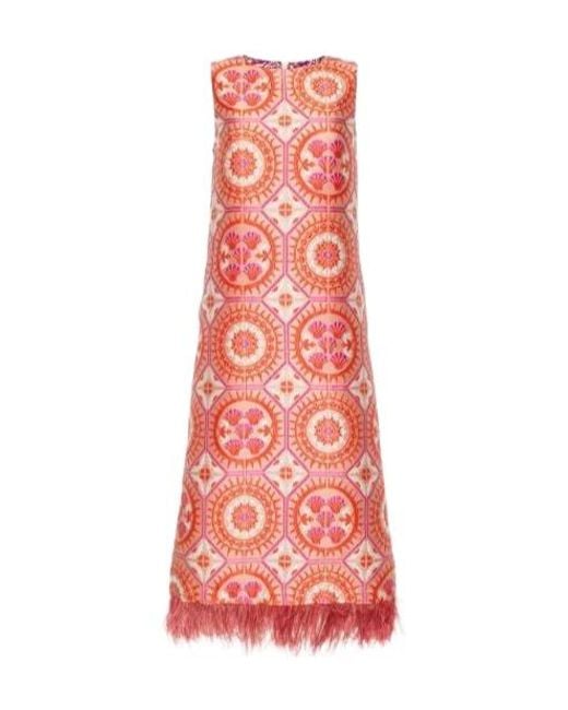 LaDoubleJ Red Column-Style Dress