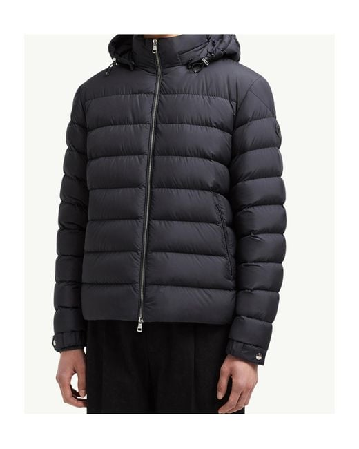 Moncler Black Arneb Hooded Padded Jacket for men