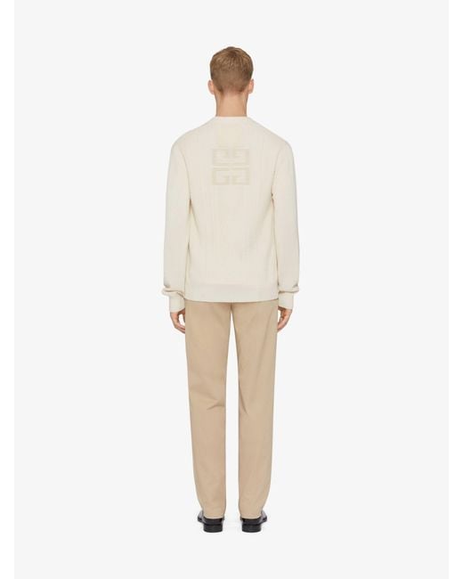 Givenchy White Button-Up Knit Cardigan for men