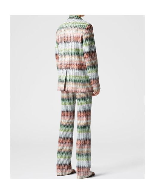 Missoni Multicolor Zigzag-Woven Blazer