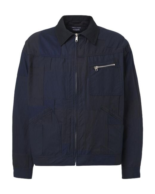 Comme des Garçons Blue Cotton Blend Long-Sleeved Jacket for men