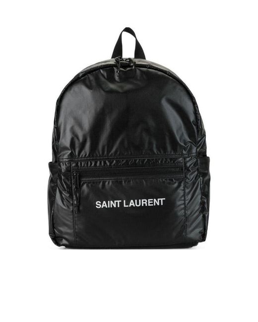 Saint Laurent Black Nuxx Zip-Up Backpack for men