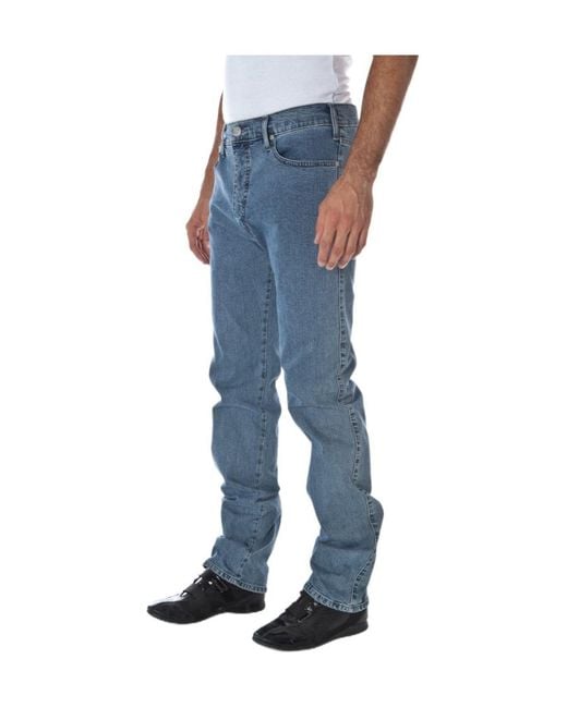Armani Jeans Blue Logo Jeans for men