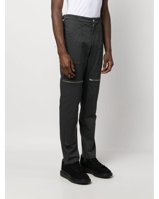 Moschino Gray Pocket Casual Pants for men
