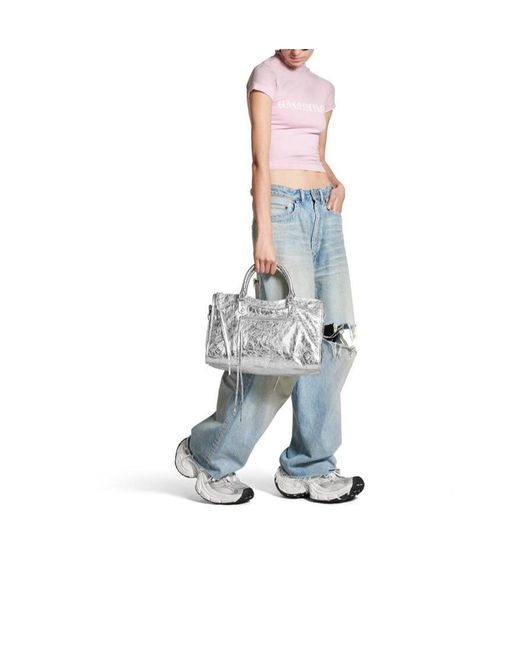 Balenciaga Gray Le City Bag Medium